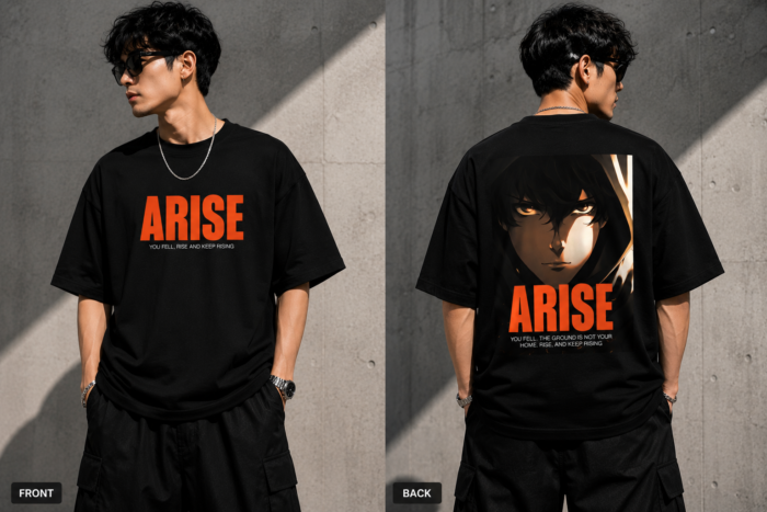 Unisex Oversized Classic T-Shirt for Men & Women | Front and Back Printed | Premium Cotton