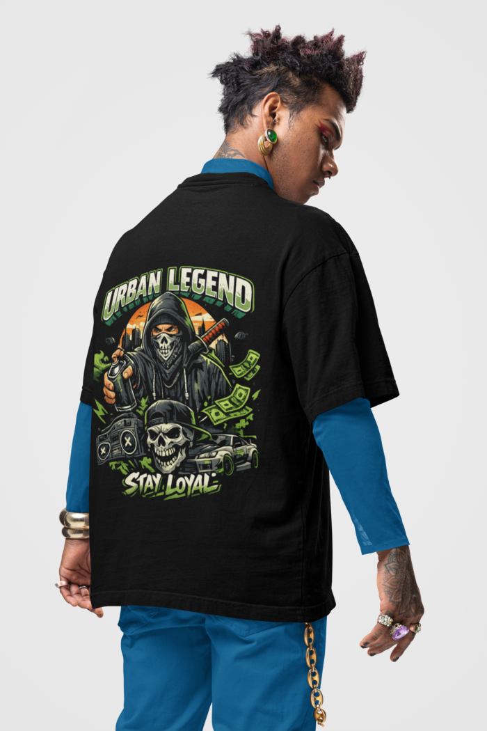 back-view-mockup-featuring-a-man-with-an-edgy-hairstyle-wearing-an-oversized-t-shirt-m31677 (2) Unisex Oversized Classic T-Shirt